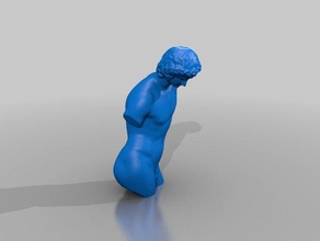 un known classical sculpture low resolution original size scanning scans & replicas 3d print model - Mito3D