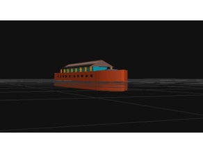 ark model models boat fantasy square 3d print model - Mito3D
