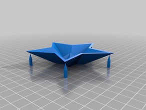 estrela tigela recipientes taças pequena suporta 3d print model - Mito3D