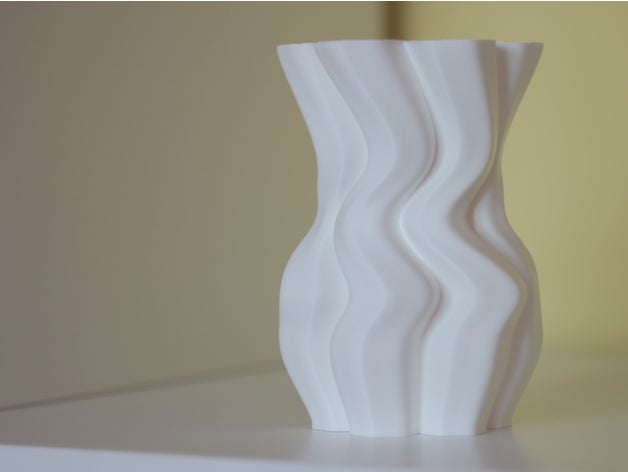 fiocco di neve vaso arredamento fiori Stampa 3d Stampante la decorazione famiglia il inverno 3D print model - Mito3D