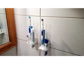 oral b holder bathroom braun electric toothbrush oral-b toothpaste squeezer wenko 3d print model - Mito3D