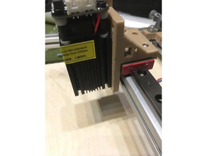 x-transporte mgn12h anet mod suporte de laser Impressora 3d extrusoras a8 atualização diodo montagem mgn-12h mgn12 transporte bloco 3d print model - Mito3D