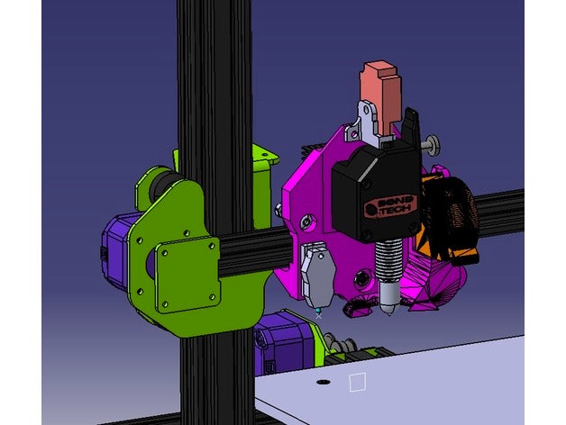 Unterstützung für direct drive bondtech bmg moteur nema17 Pfannkuchen hotend alle one evo + capteur touch-mi fin filament 3d Drucker Zubehör allinone cr10 3D print model - Mito3D