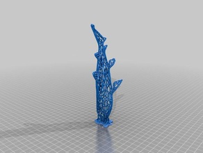 cinza enfermeira tubarão voronoi o mínimo de suporte animais meshmixer 3d print model - Mito3D