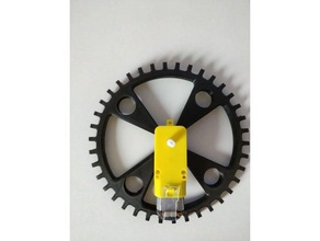 big arduino wheel d 135 mm 3d printing motor type tt wheels 3d print model - Mito3D