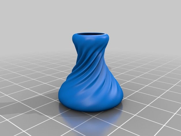 spiral vazo heykeller çiçek 3D print model - Mito3D