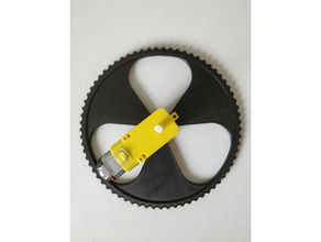 big arduino wheel d 130 mm 3d printing motor tt wheels 3d print model - Mito3D
