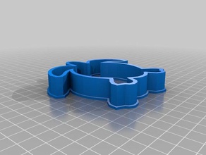 tartaruga cookie cutter La stampa 3d 3d print model - Mito3D