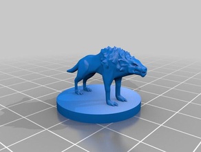 hell hound games d&d dnd dog doggo doggy dungeons & dragons pathfinder pup pupper puppy 3d print model - Mito3D