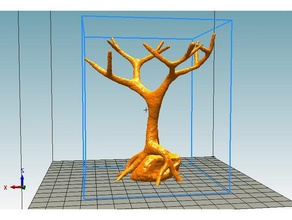 tabletop dschungelbaum 01 3d printing jungle terrain tree wood 3d print model - Mito3D