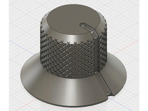 potentiometer volume knob electronics pot 3d print model - Mito3D