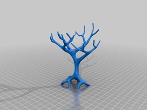 mesa dschungelbaum 03 A impressão 3d 28mm selva tampo de o terreno árvore madeira 3d print model - Mito3D