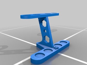 base 10 scala scossa di stare assieme La stampa 3d l'assemblaggio shock mount stand 3d print model - Mito3D