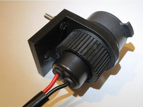 12v socket holder automotive 3d print model - Mito3D