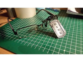 ıssf klip-ön blinder blende spor ve açık hava compterition ön gözlük çekim 3d print model - Mito3D