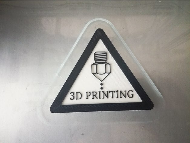 La impresión en 3d anet a8 precaución cr-10 el diseñador signo 3D print model - Mito3D