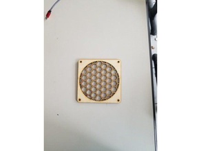 laser cut 120mm fan grill electronics 3d print model - Mito3D