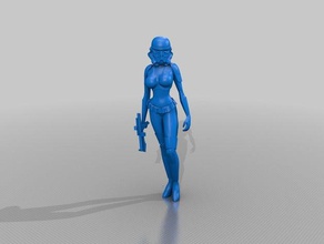 weiblichen storm trooper remix revision 2 3d-drucken 3d print model - Mito3D
