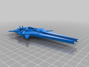 razer plaqueur combattant modèles fighter vaisseau spatial star conflict navire 3d print model - Mito3D
