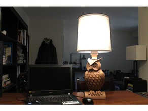owl lamp - full sized decor 3d print model - Mito3D