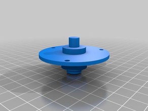 remix - filament spool 608 bearing adaptor plate 3d printer parts anycubic kossel 3d print model - Mito3D