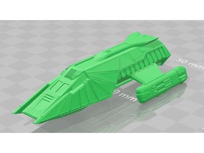 klingon mekik kitbashed oyuncak & oyun aksesuarları star trek 3d print model - Mito3D