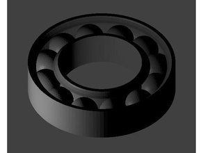 30 mm x 55 13 rolamento de esferas experimental partes métrica 3d print model - Mito3D