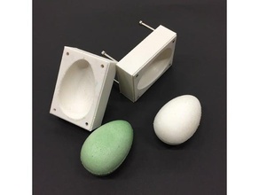 schiuma uovo stampo arredamento il casting la pasqua formazione di muffa 3d print model - Mito3D