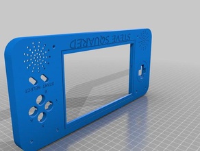 raspberry pi snes schermo da 7 pollici caso La stampa 3d Lcd di gioco tenuto in mano nintendo retrogaming 3d print model - Mito3D