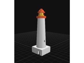 Licht-Haus Modelle Haus Leuchtturm Beleuchtung 3d print model - Mito3D