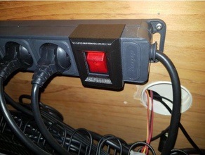 kopp unoversal Steckdosenleiste Schalter bewachen office power-Schalter switch cap 3d print model - Mito3D