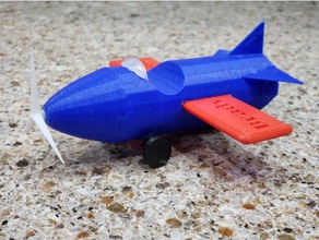 mrrf plane toys & games airplane kids mrrf2018 toy 3d print model - Mito3D