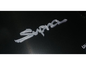 toyota supra text automotive car logo vehicle 3d print model - Mito3D