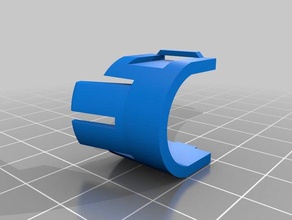 citroen peugeot rear cable sleeve clip automotive replacement part 3d print model - Mito3D