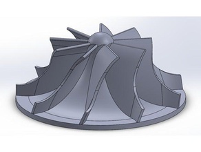 compresor de la turbina partes 3d print model - Mito3D