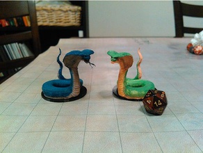 naga collection games d&d dnd dungeons & dragons pathfinder snake people snakes sneeple 3d print model - Mito3D