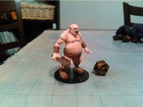 ogre games brute d&d dnd dungeons & dragons giant pathfinder troll 3d print model - Mito3D