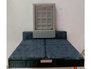 truetiles Schiebetür Spielzeug & game Zubehör Tür verschiebbar ist true Fliesen 3d print model - Mito3D