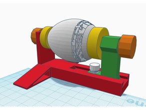 Paskalya yumurtası spinner dekorasyon aracı araçlar alet yumurta dekoratör tutucu 3d print model - Mito3D