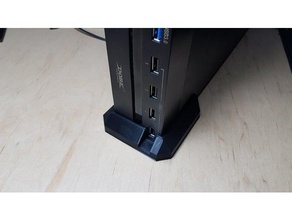 ps4 in verticale stand usb-hub-opzione playstation 4 hub usb 3d print model - Mito3D