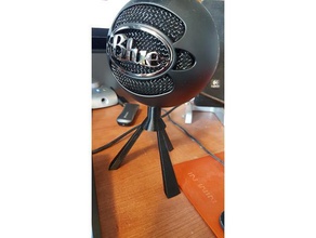 mavi buz akıtılmamış stand mikrofon ses mic micstand dur 3d print model - Mito3D