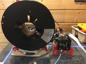 super simple spool holder remix 3d printer accessories bobine filament 3d print model - Mito3D