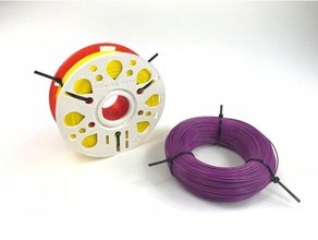 masterspool 3d printing filament-spool filament reel holder spool adapter 3d print model - Mito3D