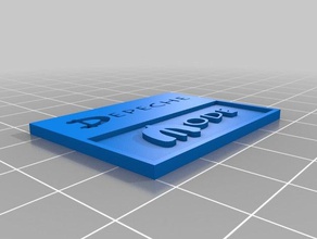 porte clef depeche mode A impressão 3d 3d print model - Mito3D