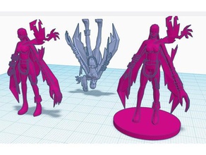 lady devimon creatures anime base digimon female model monster 3d print model - Mito3D