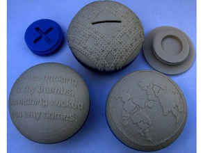 muffin contenants en forme de pièce monnaie des banques les mathématiques l'art openscad 3d print model - Mito3D