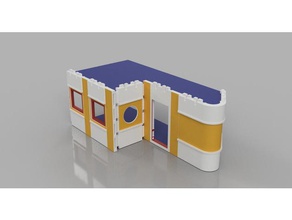 playmobil - bauhaus building components sculptures israel 3d print model - Mito3D
