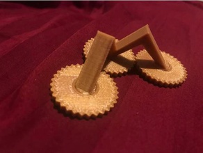 bewegende Zahnräder mechanische Spielzeuge 3d print model - Mito3D