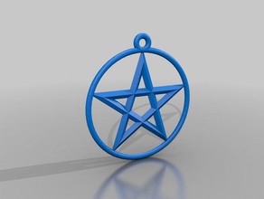 pentagram signs & logos 3d print model - Mito3D