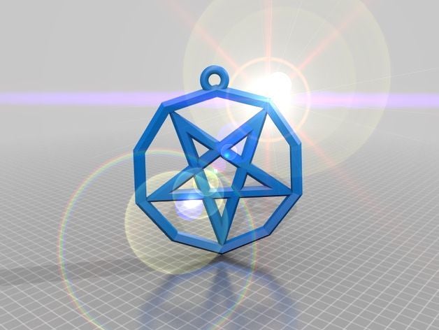 pentagram signs & logos 3D print model - Mito3D